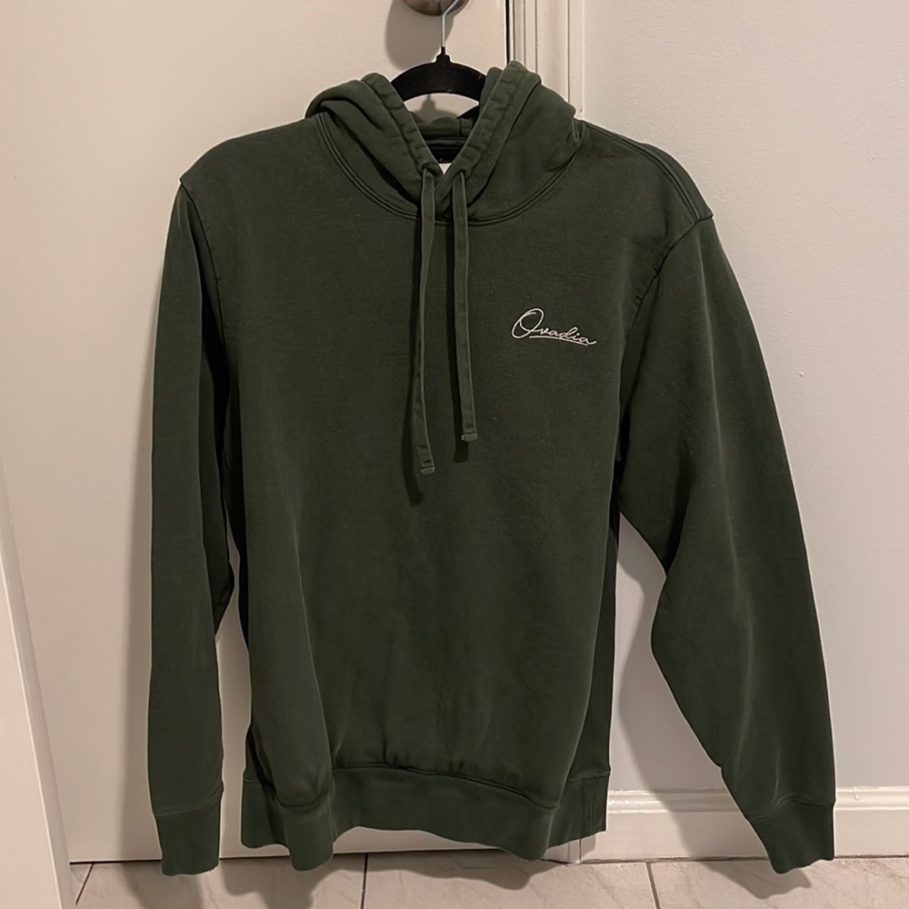 Men’s Ovadia & Sons Green Heavyweight Hoodie: SIZE M